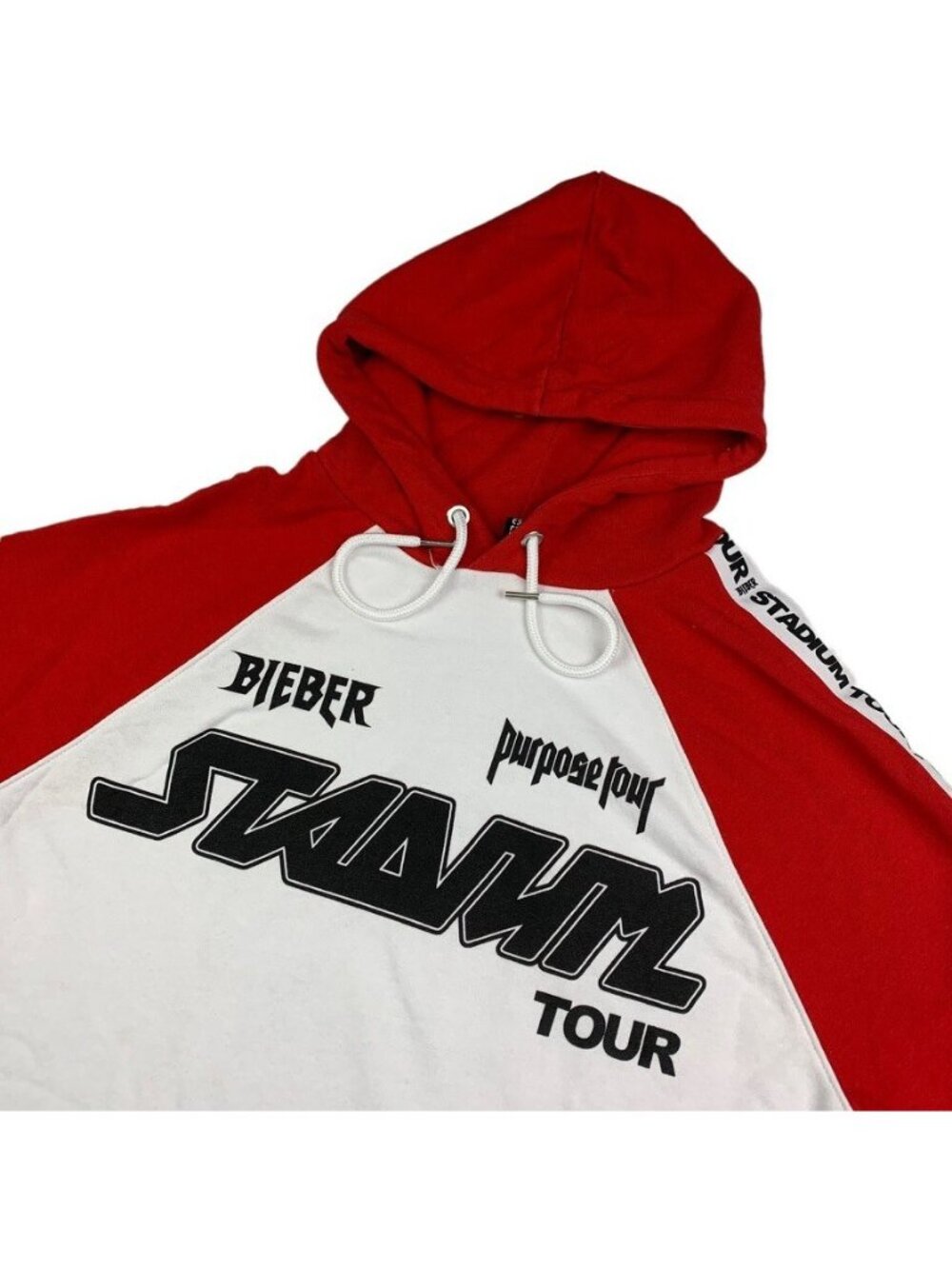 Justin Bieber Men's Purpose Tour Stadium World Tour Concert Hood Sweatshirt • XS